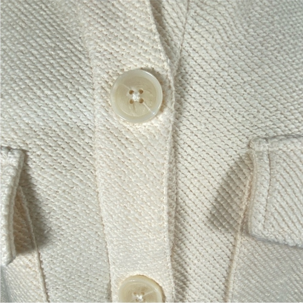 Sanctuary Frankie Cotton Polyester Blend Knit Cream Shacket Shirt Jacket Size S - Picture 12 of 14